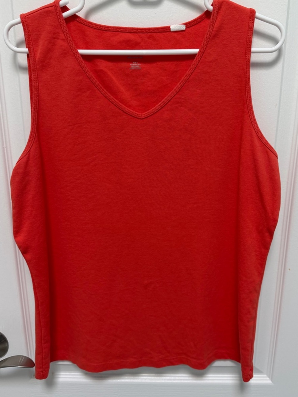 Chico’s Women's Orange Sleeveless Tank, Size 2 or large